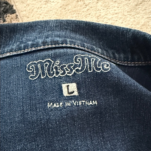 Miss Me Dark Blue Denim Jacket - Picture 6 of 6